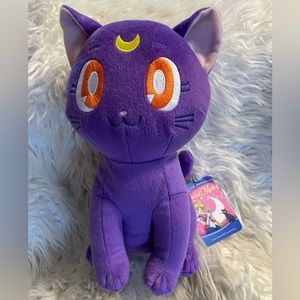 Sailor Moon NWT Luna Plush Stuffed Animal 12 inch.